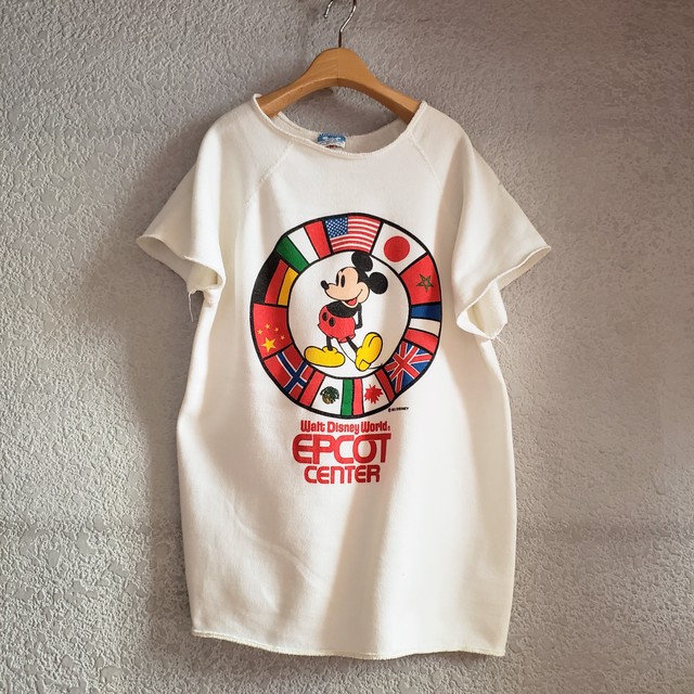 Mickey Cut Off Sweatshirt 古着 ミッキー スウェット Dron Pa 古着屋