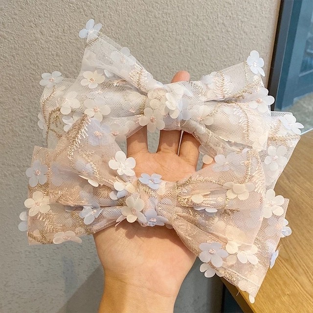 お取り寄せ商品 ヘアクリップ ヘアアクセサリー レディース リボン レース 花柄 お洒落 大人 Candy Melts