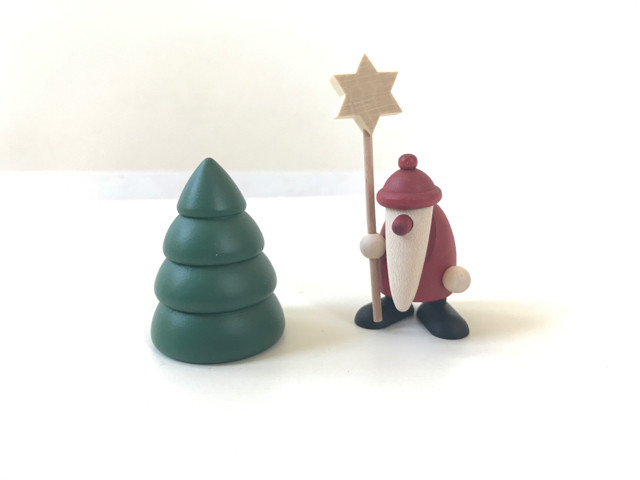 ミニチュアサンタと星 ツリーセット Playtive Toys