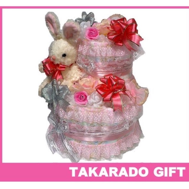 おむつケーキ パンパース Mサイズ プリンセスうさぎ Takarado