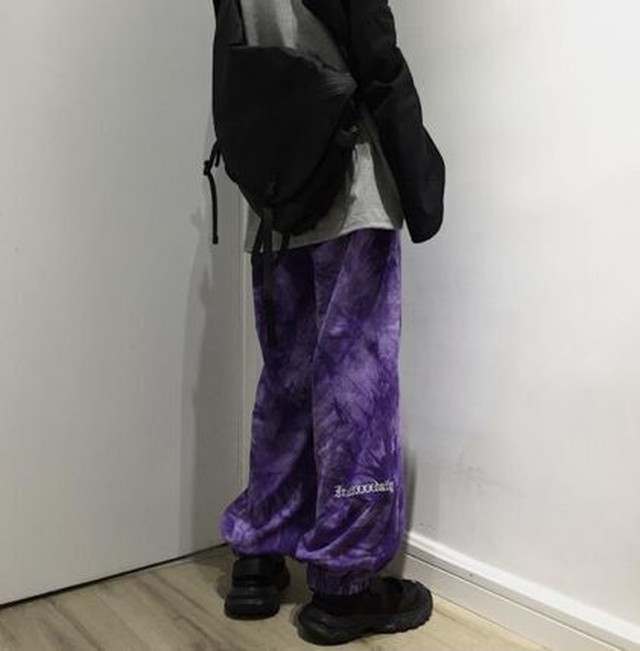 タイダイ 柄 パンツ 染め ジョガーパンツ メンズ 韓国系 人気 送料無料 Jb 1