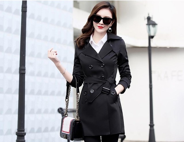 取寄 トレンチコート レディース アウター コート ジャケット ショート丈 ミディアム丈 シンプル 通勤 オフィス Ol 就活 春 秋 キレイめ Lcs72tyc Leicloset