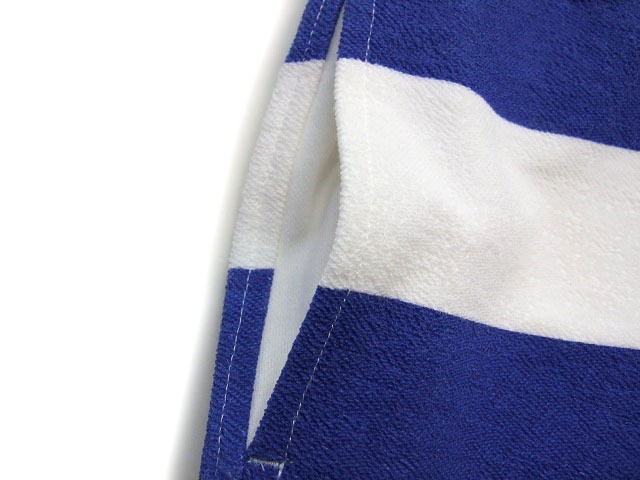 Lumber ボーダーショーツ 白青mサイズ ハーフパンツ ランバー ボーダーパンツ K2select