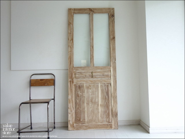 チーク総無垢材ドアlww 木製扉 玄関ドア 建具 室内ドア 開き戸 建材 古材 カフェ扉 木製 ガラス入り 三大銘木 Diy 幅78x高さ0cm 送料無料 Valuestore