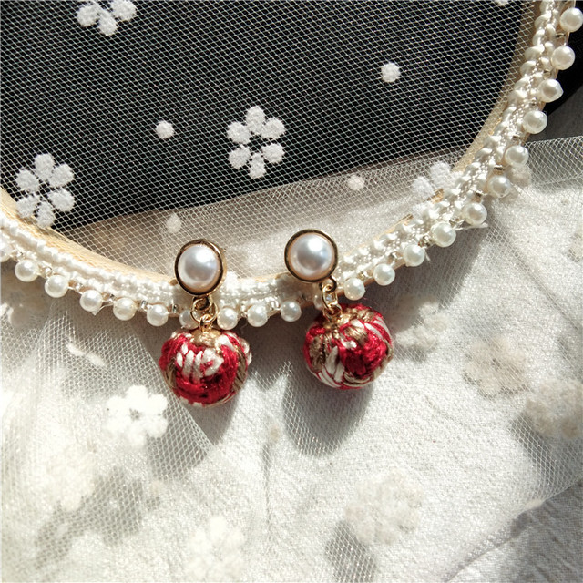 予約 冬手作り手作りぬいぐるみイヤリングソングhuiqiaoイヤリング卸売ニッチデザインイヤリングイヤリング女性 ウィンター 冬物 指輪 4 Brile Accessory Piiiya