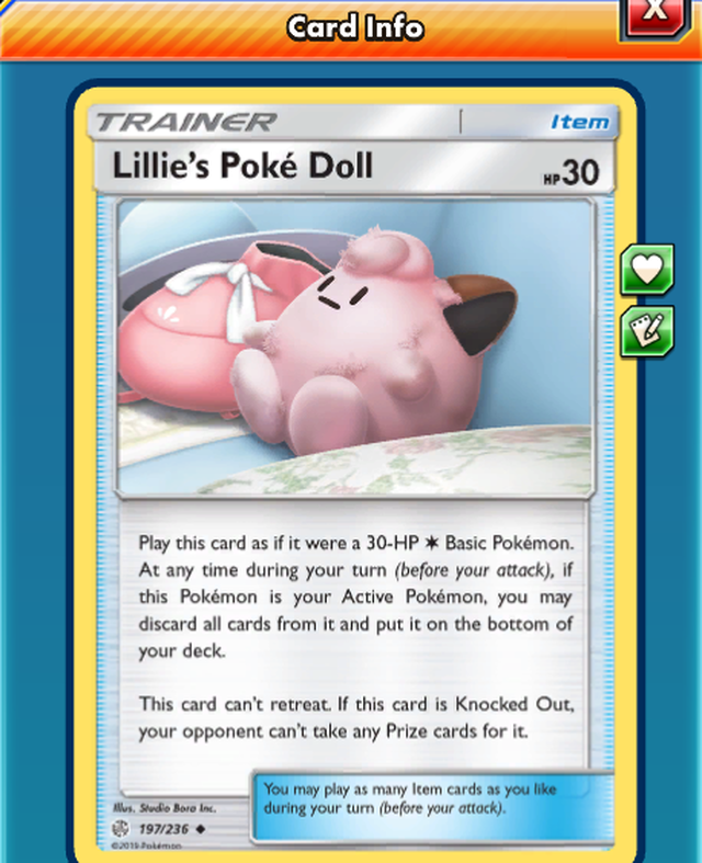 Ptcgo リーリエのピッピ人形 ミナモデパート シングルカード販売
