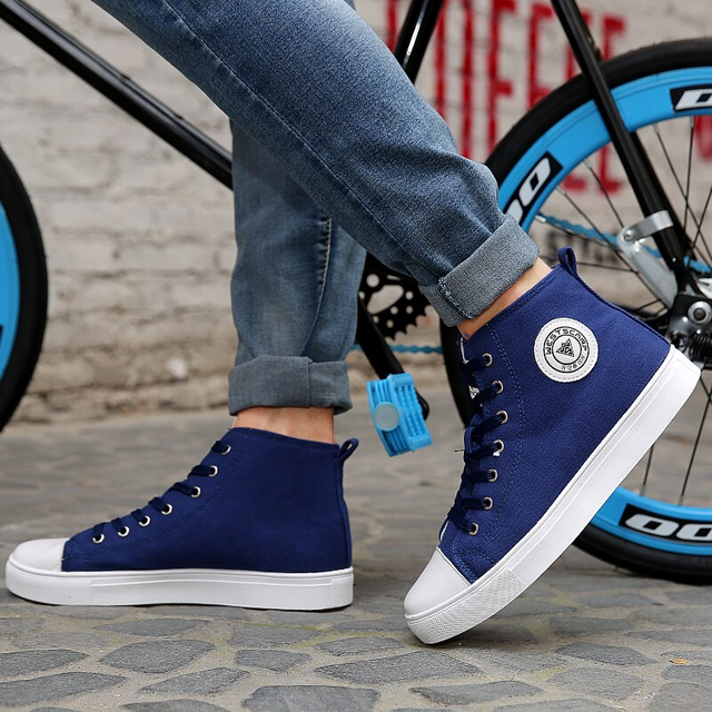 オシャレ男子 新作 ハイカット スニーカー メンズ キャンバススニーカー 海外インポート Shoes Chou シューズシュー