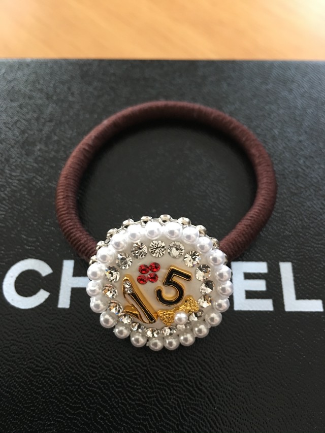 シャネル風ヘアゴム Albireo