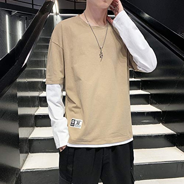 Jpcs Tシャツ メンズ 長袖 秋服 メンズ ながそでtシャツ 綿100 トップス 重ね着風 ロングtシャツ 無地 カットソー カジュアル おしゃれ ロンt 秋 冬 春 Az Japan Classic Store Jpcs Tシャツ メンズ 長袖 秋服 メンズ ながそでtシャツ 綿100 トップス 重ね着風 ロングtシャツ 無地 カットソー カジュアル おしゃれ ロンt 秋 冬 春 Az Japan Classic Store