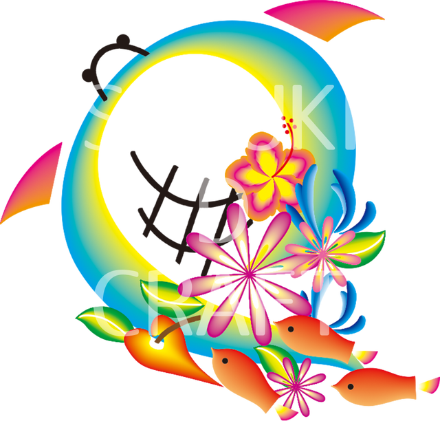 ハワイ花文字 大文字 Q Suzuki D Craft