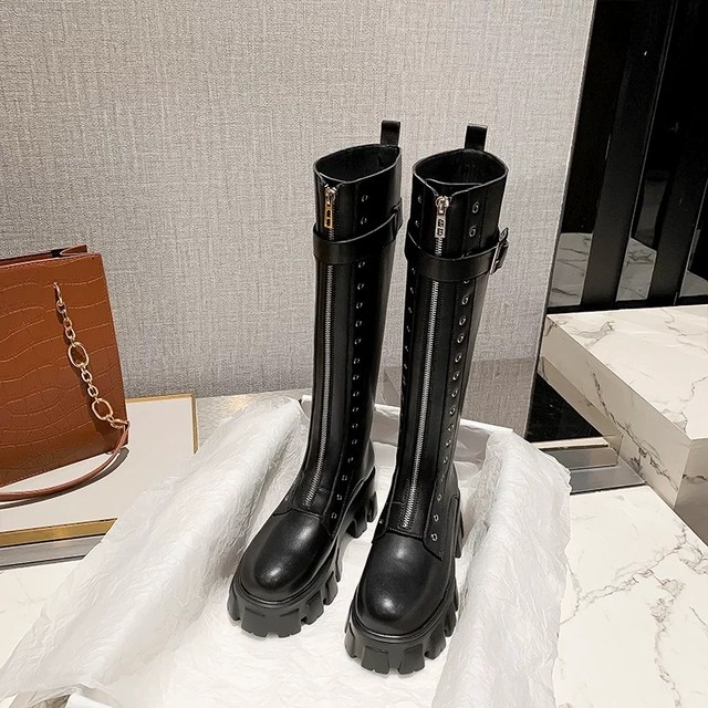 long zipper boots