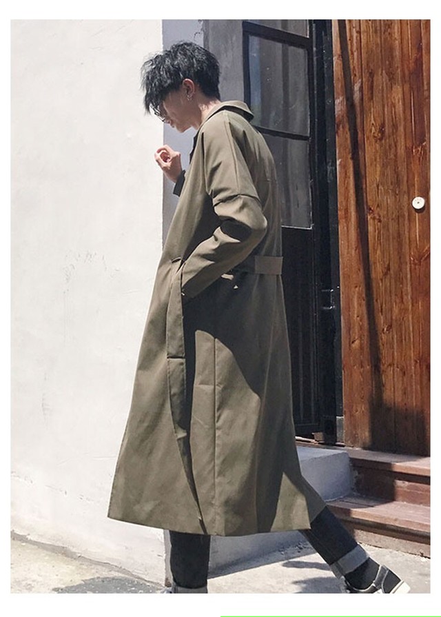 在庫一掃 韓国ファッション メンズ 無地 中綿 トレンチコート ダブル 期間限定価格 Theblindtigerslidell Com
