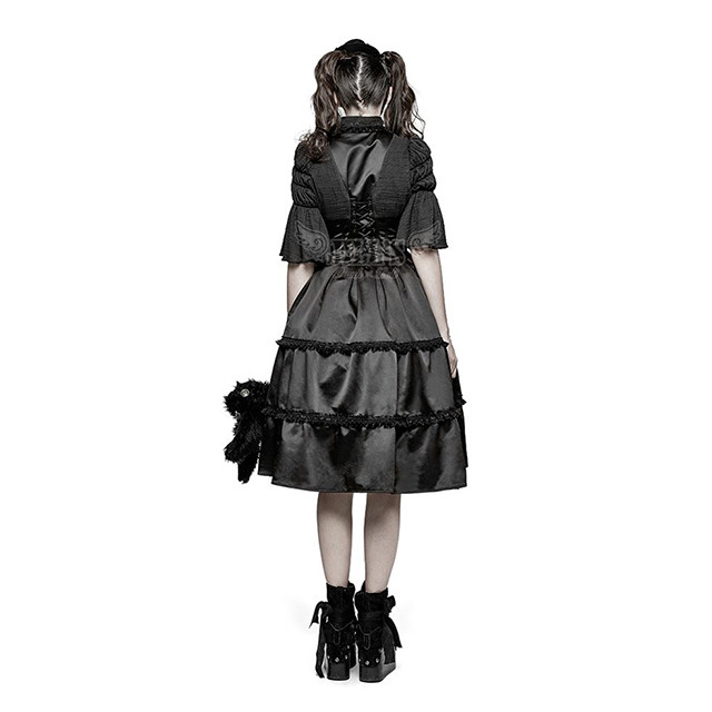 コスプレ ゴスロリ ワンピース 大きいサイズ パンク ロック 服 パンク系 スチームパンク パンクファッション T001 Haln0433 胡蝶の夢 舞台衣装 ゴスロリ 専門店