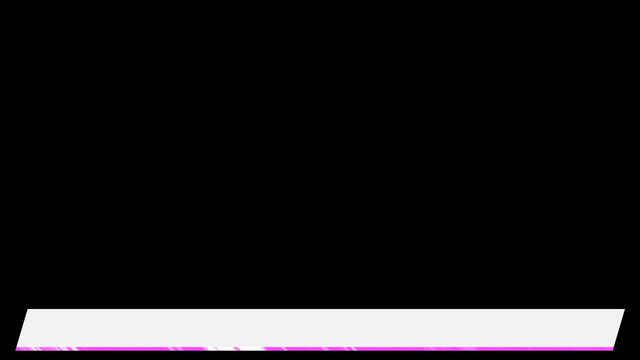 下線がキラキラしたテロップベース てれそ