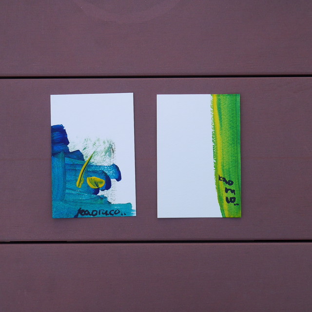 定期便 モダンアート 抽象画 月1お届け ポストカードの定期便 そんざいがげいじゅつ