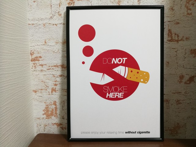 アートポスター イラスト おしゃれインテリア Do Not Smoke Here F A M Design Shop