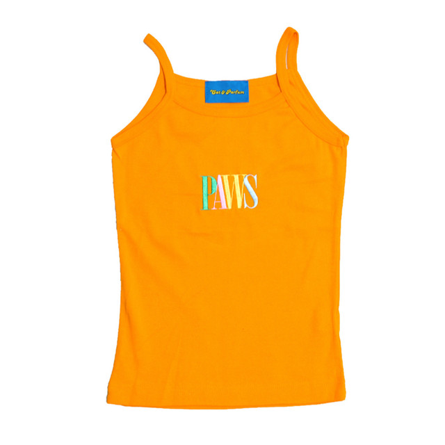【Cat & Parfum】THE PAWS Pastel Logo Embroidery Camisole