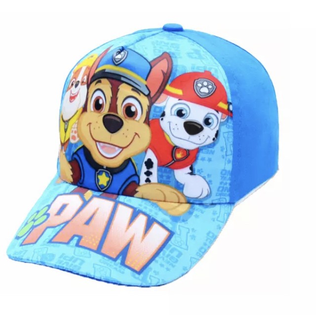 送料無料 パウパトロール チェイス ラブル マーシャル キャラクター 帽子 グッズ ブルー キャップ帽 Peekaboo ピッカブー