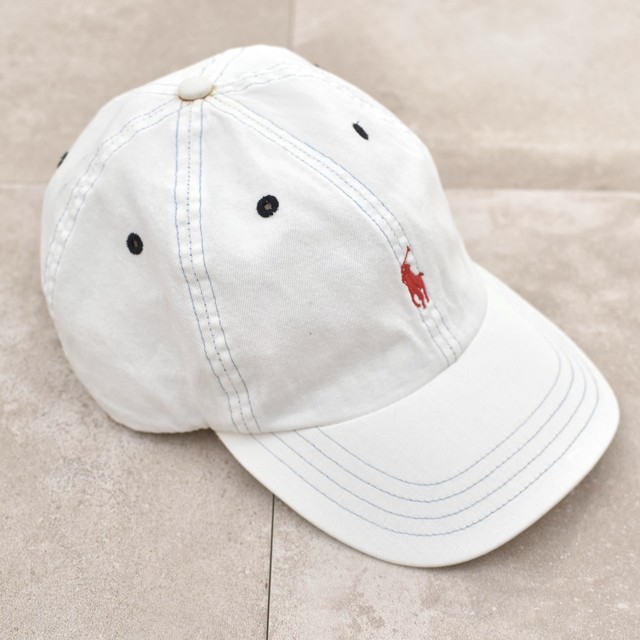 90s POLO by RalphLauren bleach denim cap