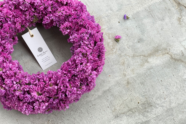 Statice Wreath Pink 03 | スターチスリース