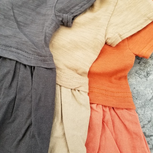 切り返しワンピース こどもふく Komojourney