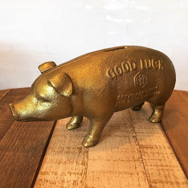 Lucky Piggy Bank 金の豚 貯金箱 Tossdice Days By Ocean