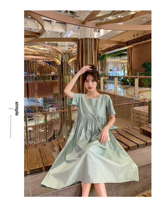 マタニティ ワンピース ゆるふわ バックリボン ロング丈 お出かけ 夏ワンピ 夏服 リゾート 旅行 マタニティーワンピース専門店 Ninpuku