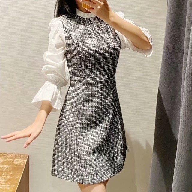 ラメ入り フリルツイードワンピース 量産型 地雷系 Princesshyatt プリンセスハイアット 圧倒的なヒロインになれる量産型 地雷系ファッション専門店