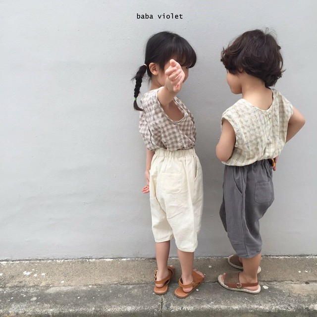 2way チェックブラウス 80 100 子供服 男の子 子供服 女の子 子供服