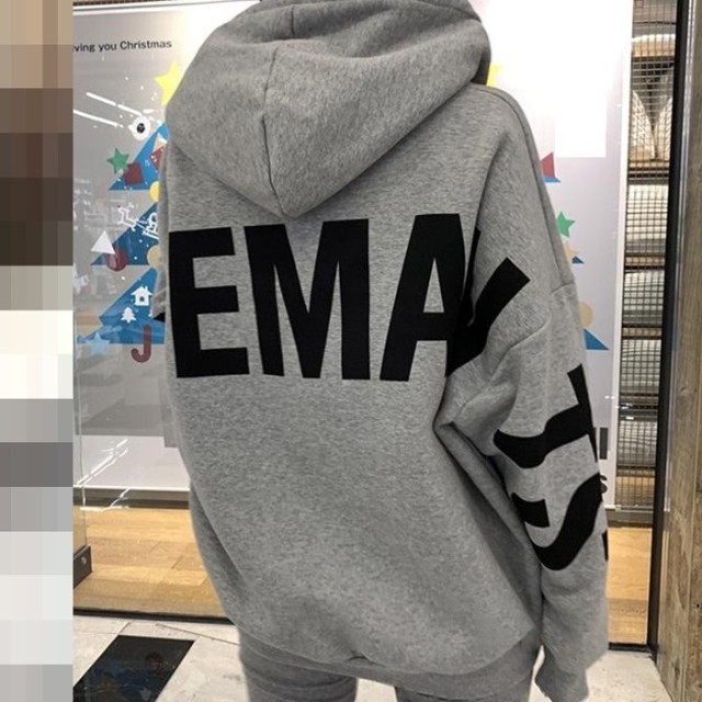 ロゴパーカー レディース バックロゴ 韓国 ファッション 冬服 レディース ビッグロゴ パーカー プルオーバー ストリート カジュアル スポーツ アウトドア 黒 グレー パーカ スエット リラックス オーバーサイズ スウェット 冬 レディース バックロゴ プリント 冬トップス