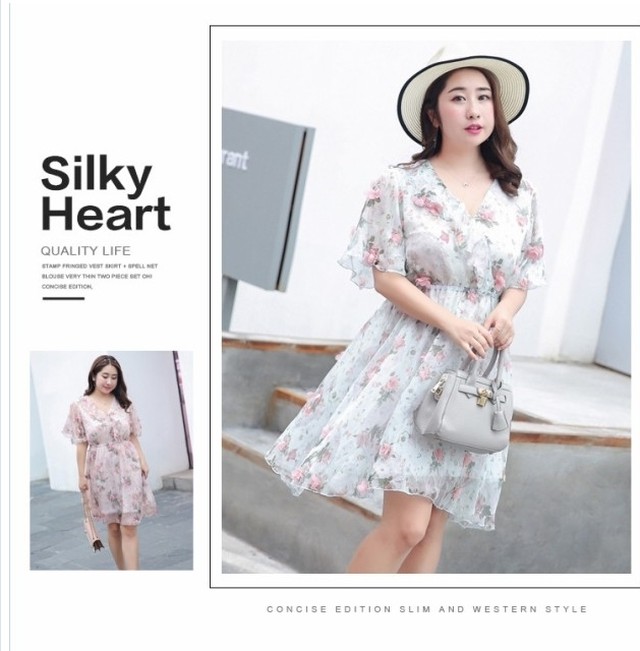 ワンピース 花柄 花柄シフォンミニワンピース ピンク 春夏 上品 大人 かわいい パーティ 花柄 Basecamp49