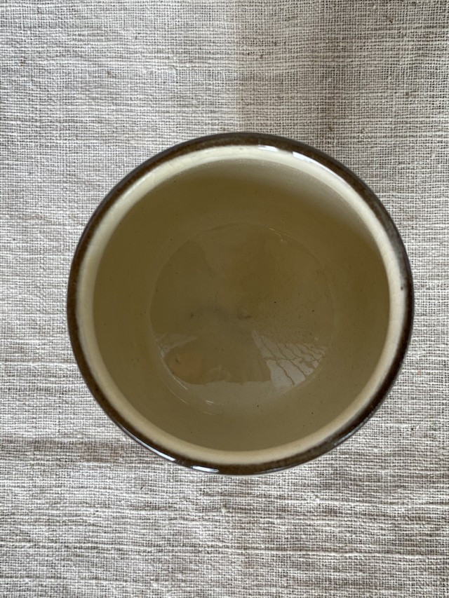 小鹿田焼 坂本浩二窯 飴釉掛分ゴブレット 工藝店 秋月