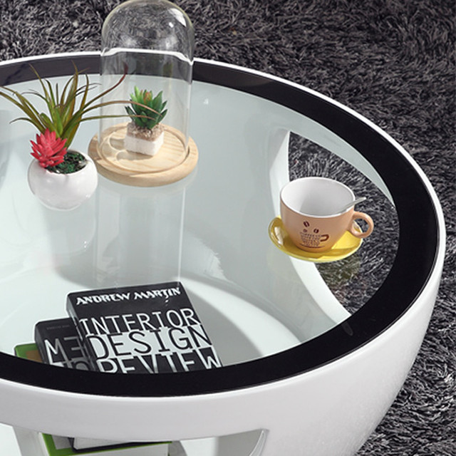 送料無料 Coffee Table ガラス天板ローテーブル ブラック ブラック