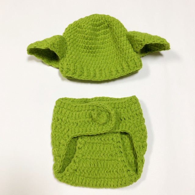 ニューボンフォトに Star Wars ヨーダ ベビーコスチューム 寝相アート Baby Kids用品専門店 Shimashima