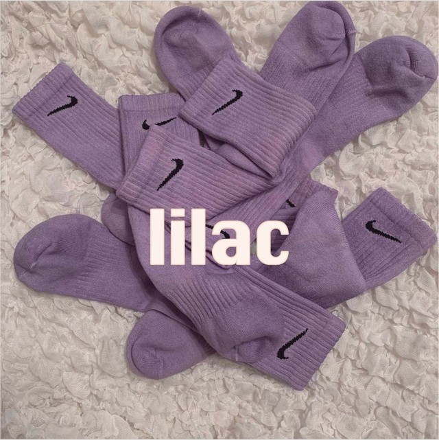 Nike Color Socks Lilac Handmade Dye ナイキ 靴下 ソックス Amala