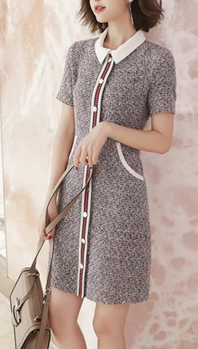 ワンピース トラッド 前ボタン オールインワン 大人 お出かけ Fe 0243 Shopmall To You