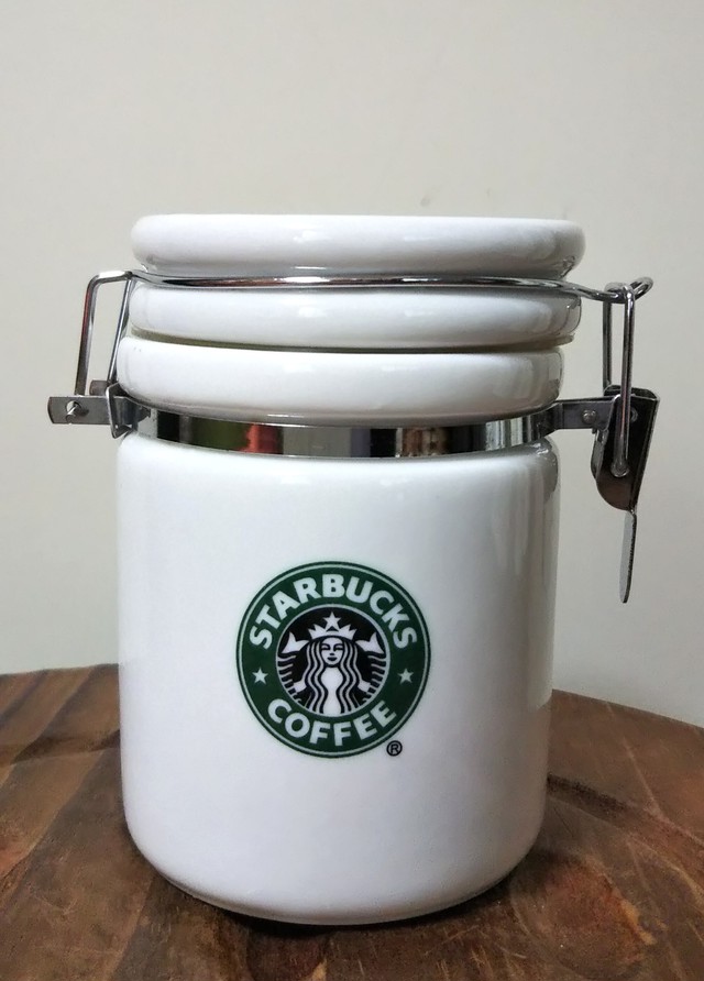 Starbucks Coffee スターバックス キャニスター 保存容器 旧ロゴ 07年 セイレーン ロゴマーク Linus Blanket