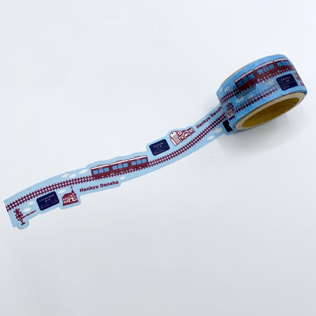 ダイカットマスキングテープ(電車)