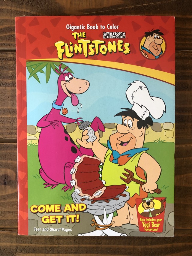 The Flintstones Gigantic Book To Color Yogi Bear プリントストーン ヨギベア ぬり絵 ハンナバーベラ Motorrock Kustomshop Fu Z Korner