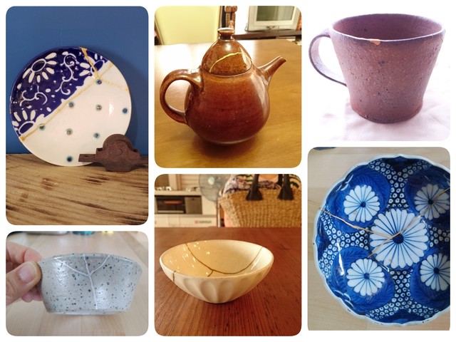 本漆でなおす はじめての金継ぎキット あとりえ青輝鳥