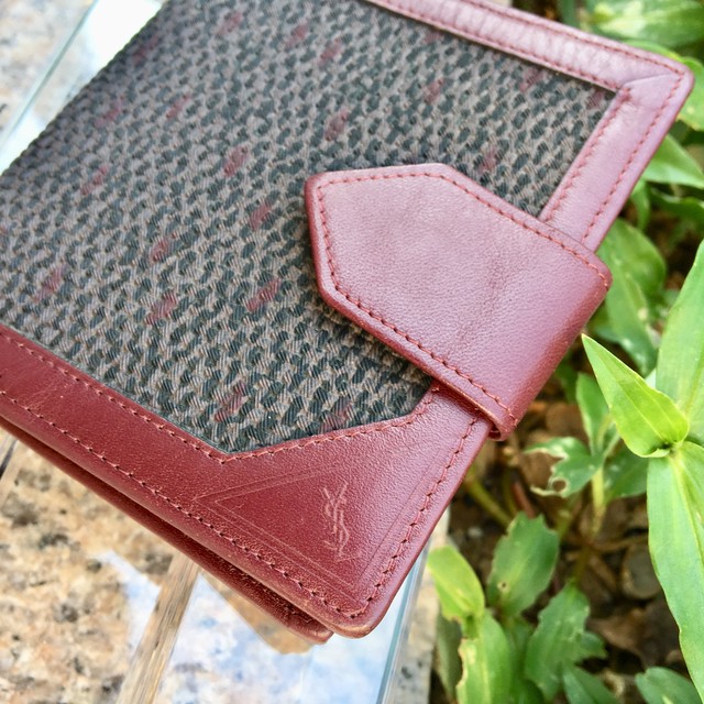 42 Yves Saint Laurent Wallet イヴ サンローラン Ysl 二つ折り 財布 マダカム柄 二つ折財布 Akubi アクビ