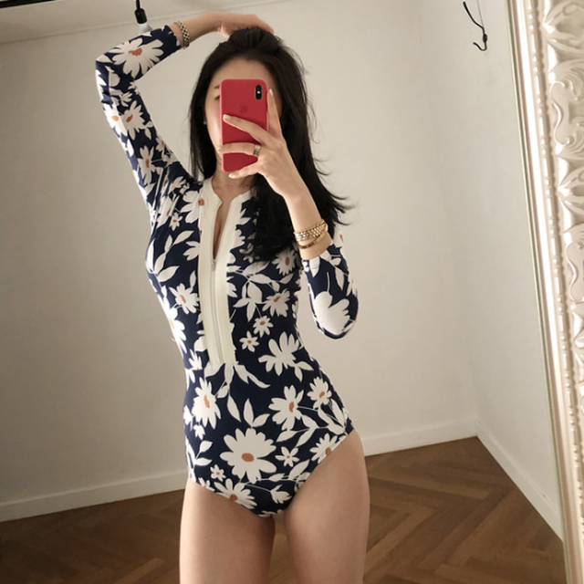 ラッシュガード レディース 水着 体型カバー ラッシュガード 長袖 ワンピース 水着 フィットネス ラッシュガード レディース 水着 体型カバー ラッシュガード 長袖 ワンピース 水着 フィットネス Leaflower 001 リーフラワー レディースファッション専門店