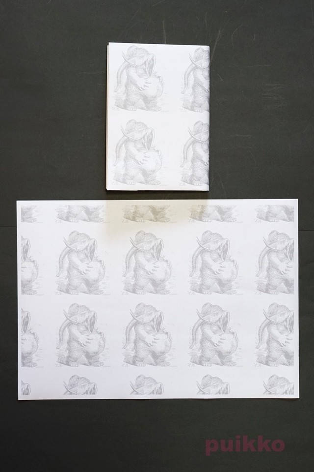 紙製ブックカバー 地獄の辞典 悪魔イラスト Puikko