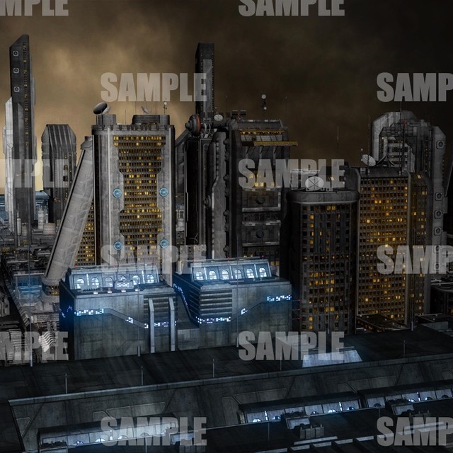 近未来都市外観 Digital Elf イラスト素材販売