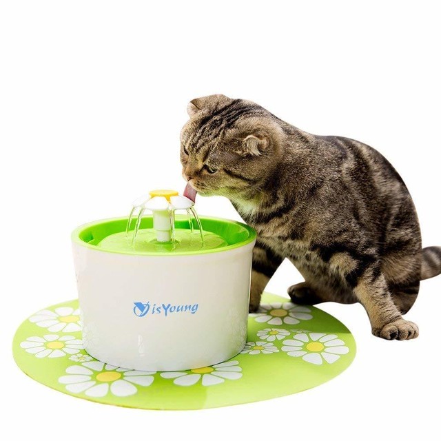 Isyoung ペット自動給水器 猫用自動給水器 犬 水飲み器 シンプルでキュートな循環式給水器 Mesare1