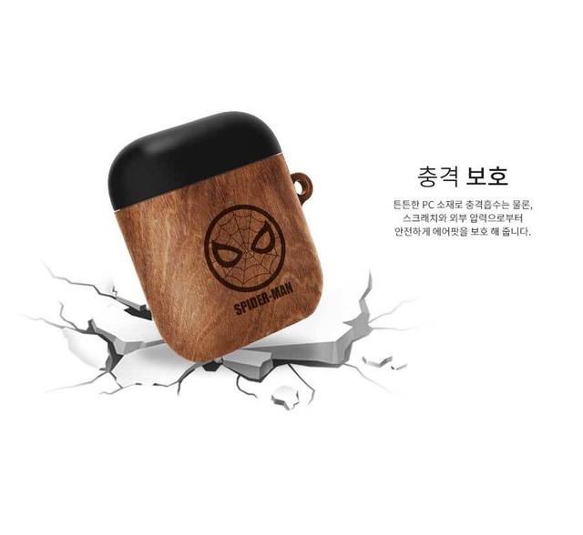 Marvel マーベル Wood 木目 Airpods エアポッズ イヤホンケース イラスト スパイダーマン アメコミ ヒーロー Zoom Mar Wood Hanholic Jp Iphoneケース スマホアクセサリー 輸入雑貨