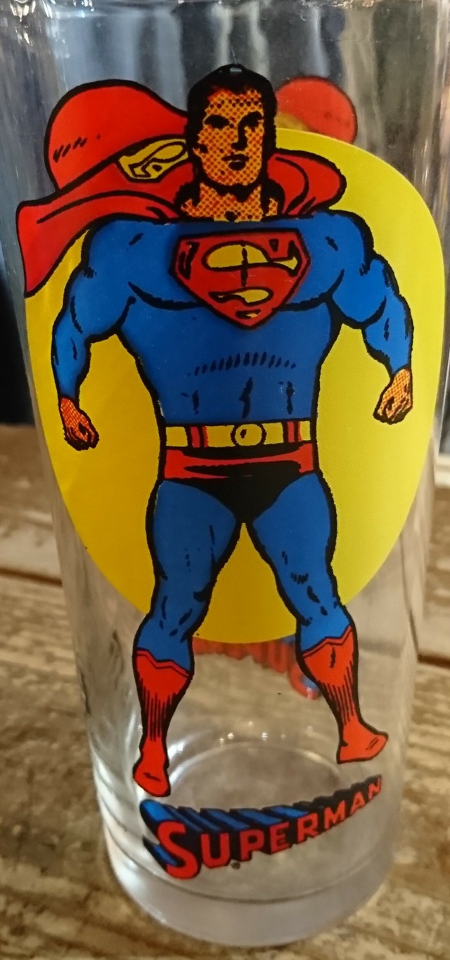 Pepsi Super Series Glass Dc Comics 1976 スーパーマン ペプシ