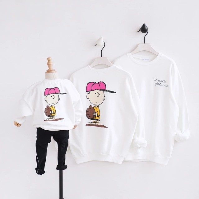 商品入荷しました Kidsトレーナー チャーリーブラウン Snoopy 韓国子供服 Kuhi03