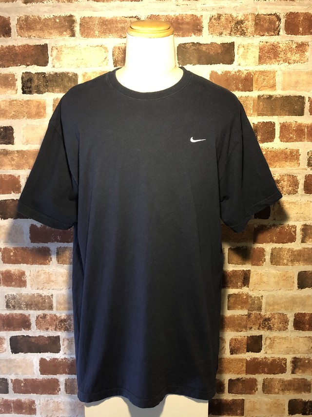 古着 Nike ワンポイント刺繍 Tシャツ 紺色 メンズxl Taro1985