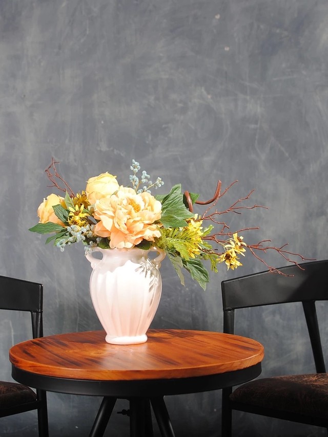 造花 インテリア 雑貨 花束 インテリアフラワー お部屋の装飾 フラワーポット入り 造花ブーケ 株式会社リタホーム